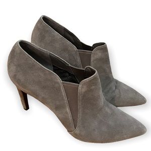 COLE HAAN Allaire Ankle Bootie with stiletto heel Suede Grey Size 10